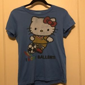 Hello Kitty “I love Ballers” Soccer T-shirt